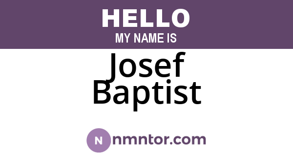 Josef Baptist