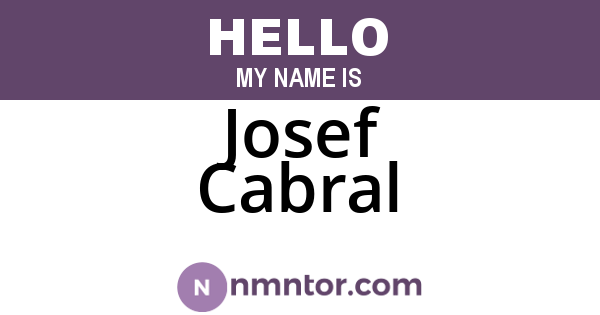 Josef Cabral