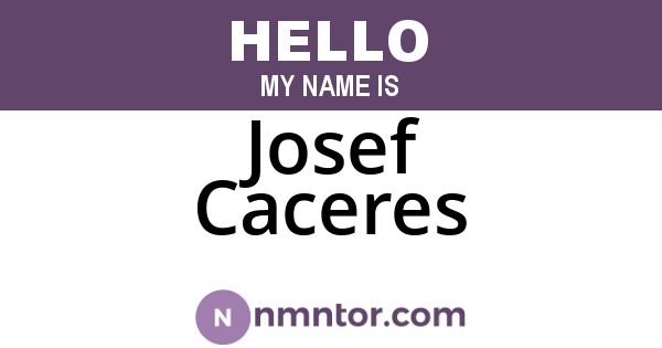 Josef Caceres