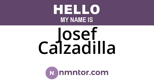 Josef Calzadilla