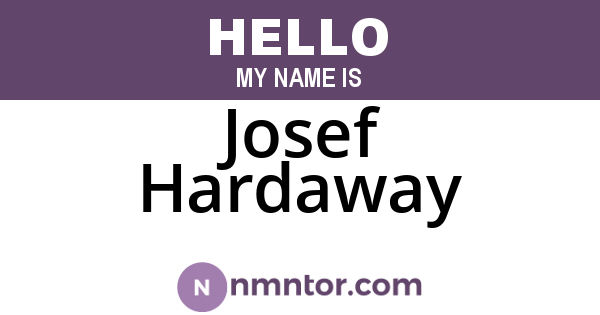 Josef Hardaway