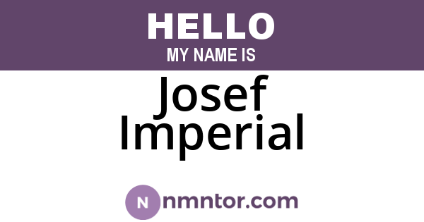 Josef Imperial
