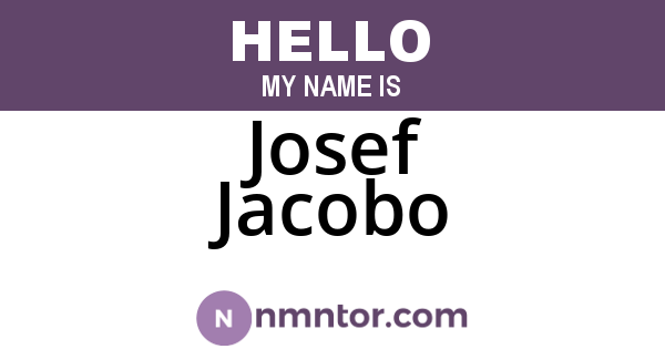 Josef Jacobo
