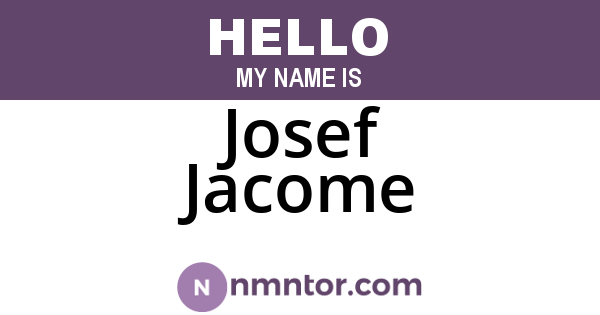 Josef Jacome