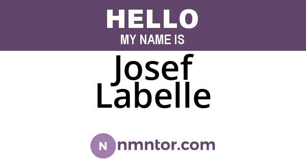 Josef Labelle