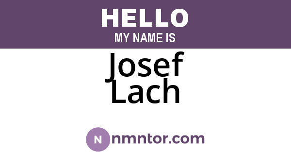 Josef Lach
