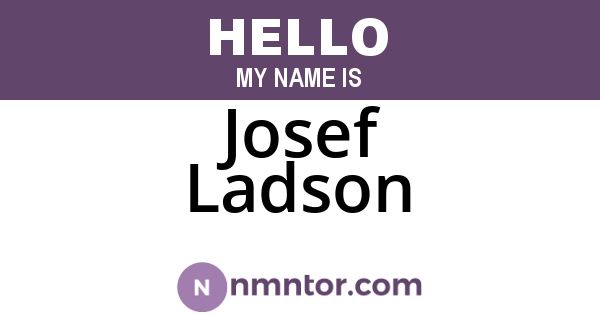 Josef Ladson