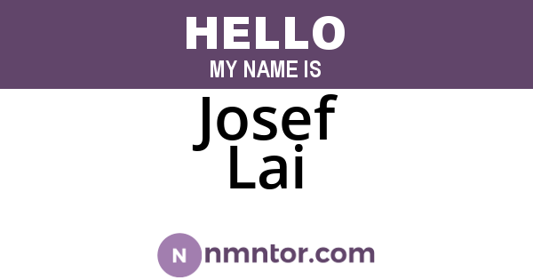 Josef Lai