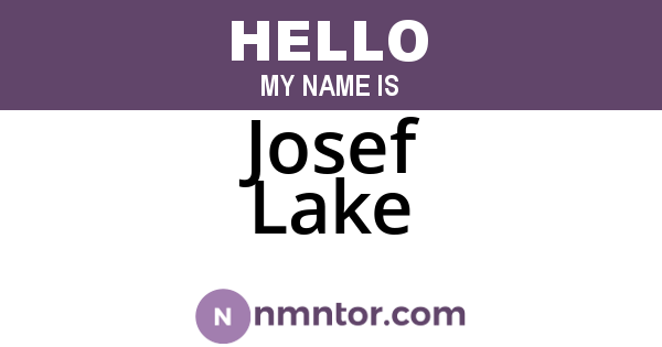 Josef Lake