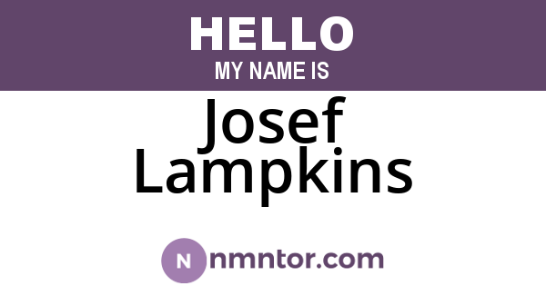 Josef Lampkins