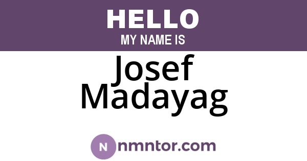 Josef Madayag