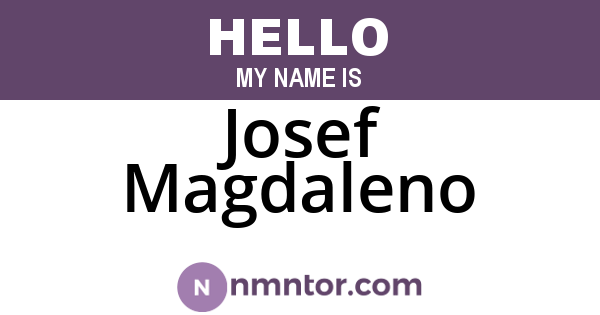 Josef Magdaleno