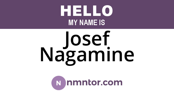 Josef Nagamine