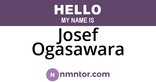 Josef Ogasawara