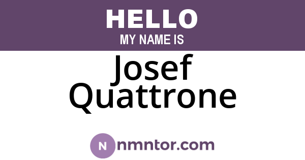 Josef Quattrone
