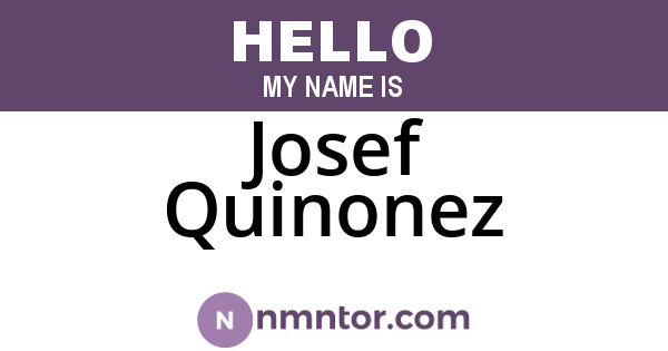 Josef Quinonez