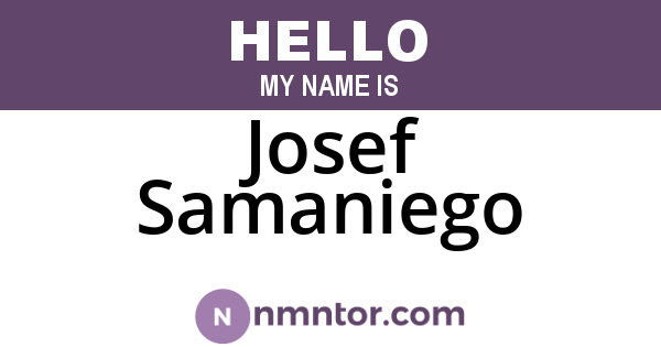 Josef Samaniego