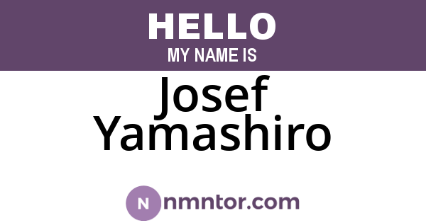Josef Yamashiro