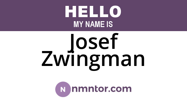 Josef Zwingman