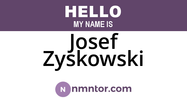 Josef Zyskowski