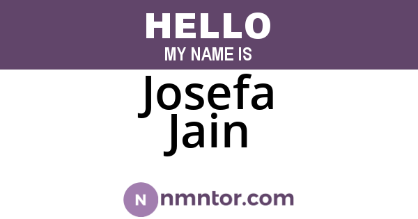 Josefa Jain