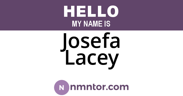 Josefa Lacey