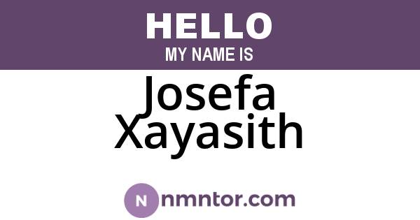 Josefa Xayasith