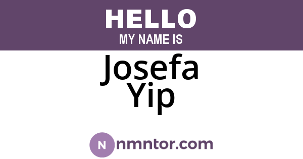 Josefa Yip