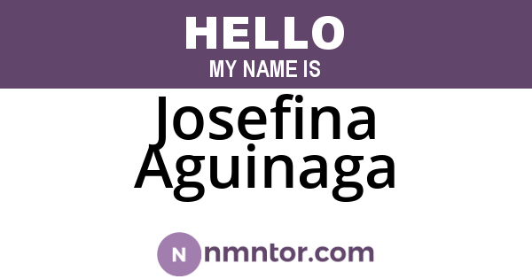 Josefina Aguinaga