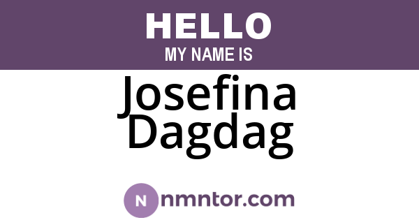 Josefina Dagdag