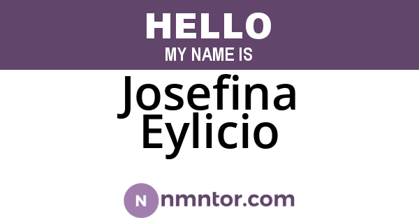 Josefina Eylicio