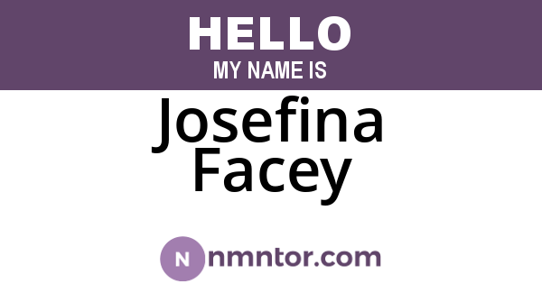 Josefina Facey