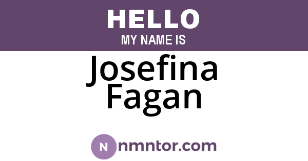 Josefina Fagan