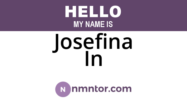 Josefina In