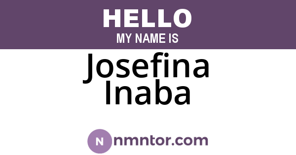 Josefina Inaba
