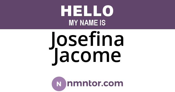 Josefina Jacome