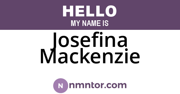 Josefina Mackenzie