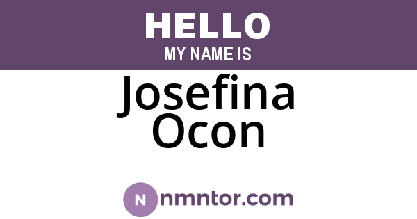Josefina Ocon