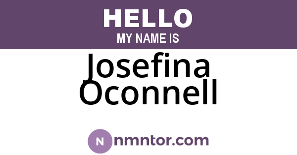 Josefina Oconnell