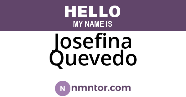 Josefina Quevedo