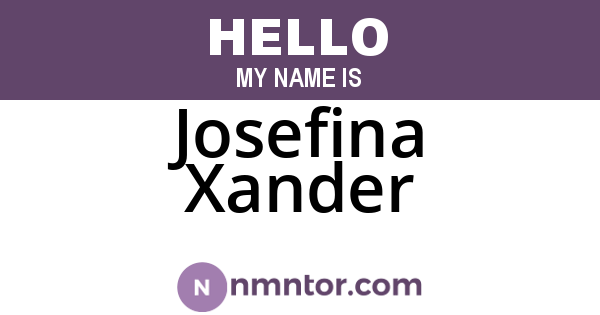 Josefina Xander