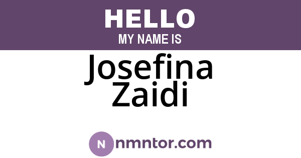 Josefina Zaidi
