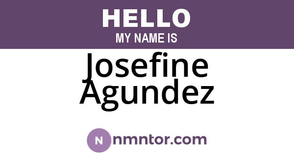 Josefine Agundez