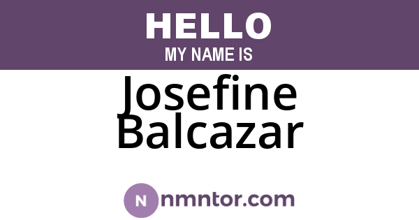 Josefine Balcazar