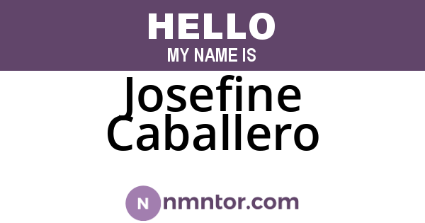 Josefine Caballero