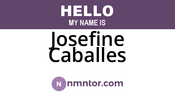 Josefine Caballes