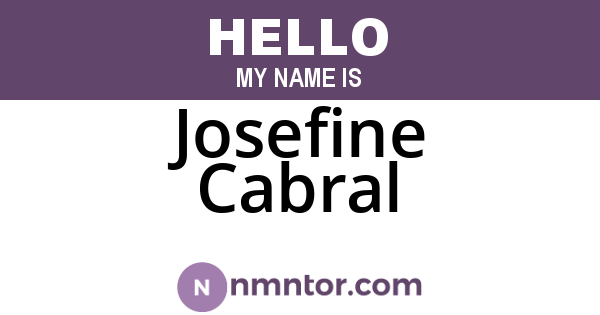 Josefine Cabral