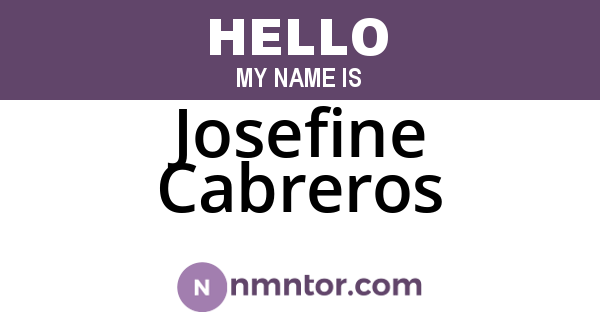 Josefine Cabreros