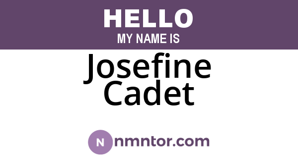 Josefine Cadet
