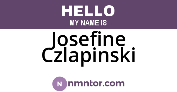 Josefine Czlapinski